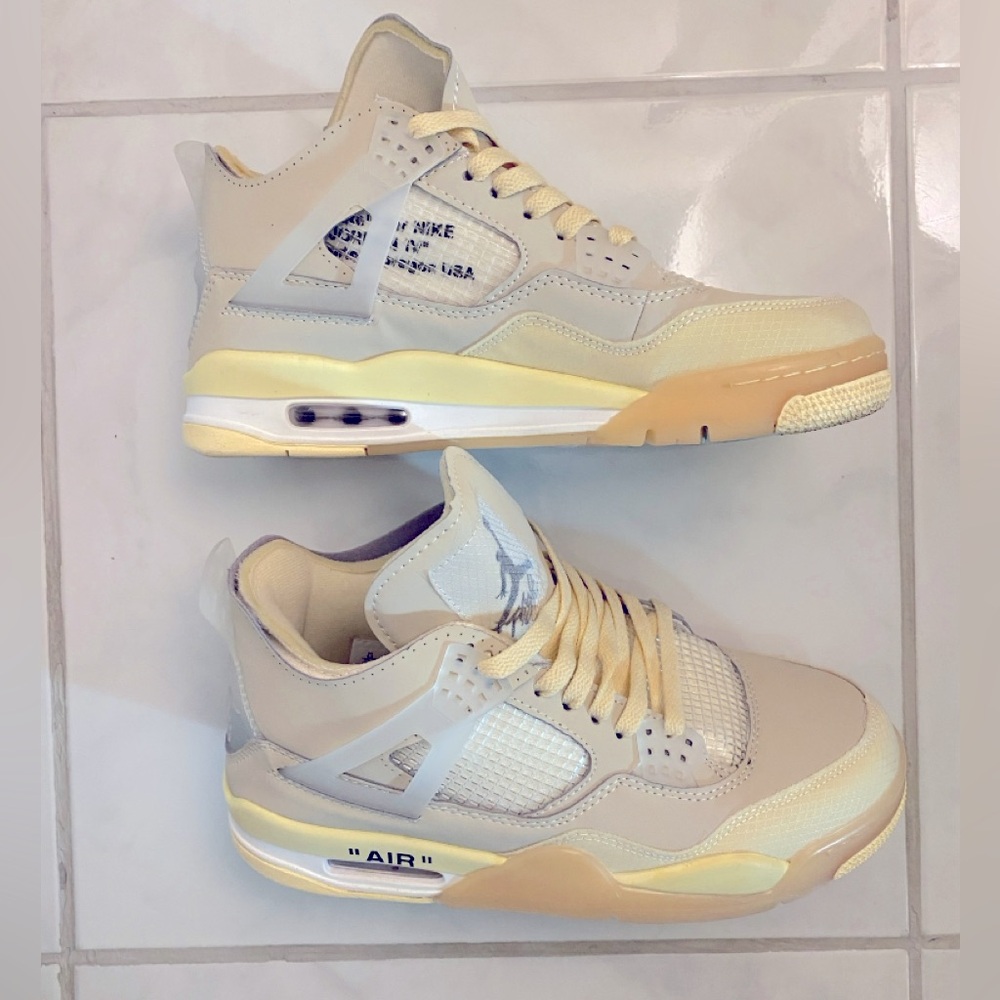 Jordan 4 Retro Off-White Sail Sneakers